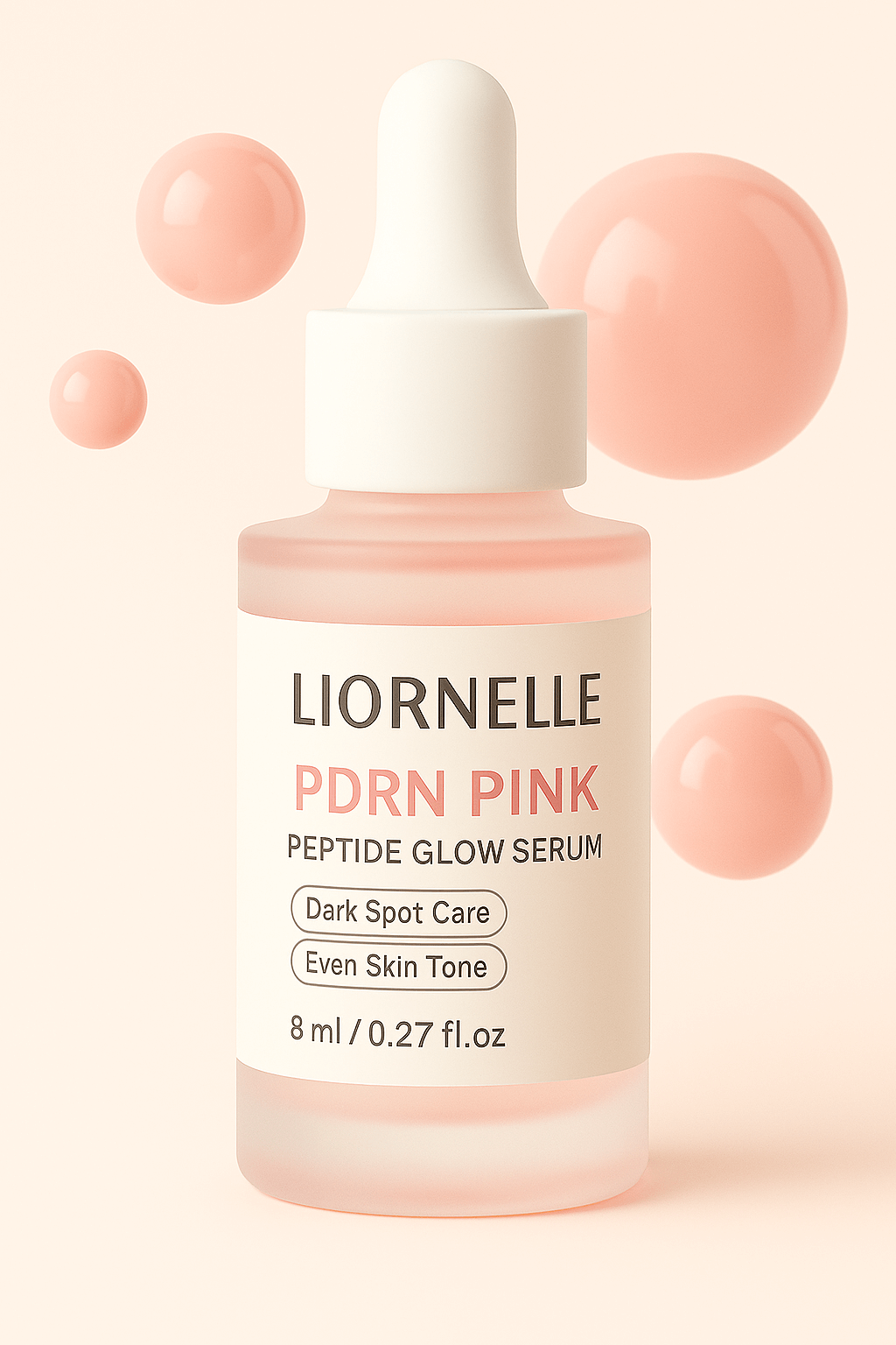 Lionelle PDRN Pink Serum – lightweight, hydrating formula for glow.