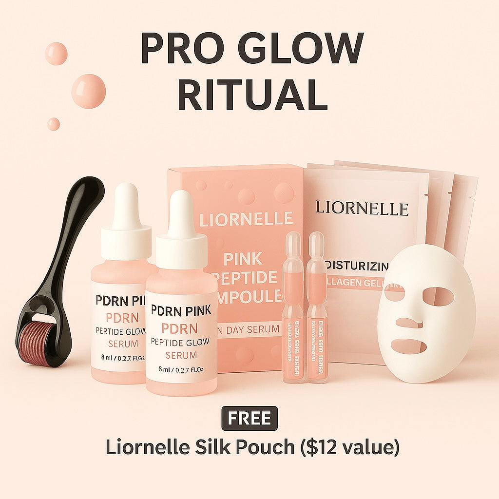 Lionelle™ Pro Glow Ritual – Complete Skincare Kit with Derma Roller
